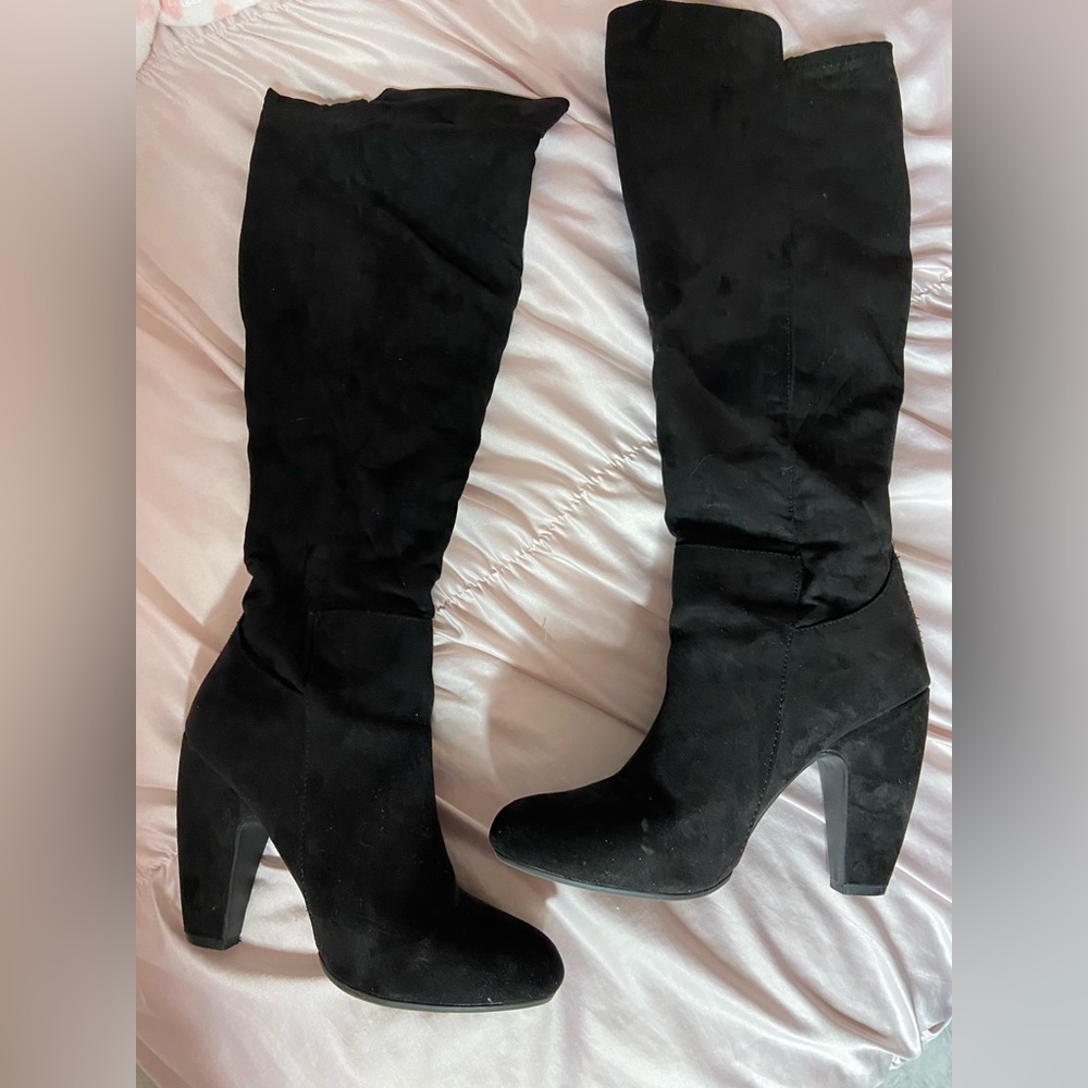 Black over the knee boots